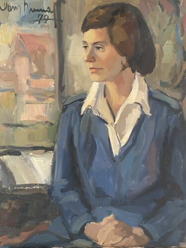 Öl / Lw., HxB 100x80 cm, sign./dat. 79