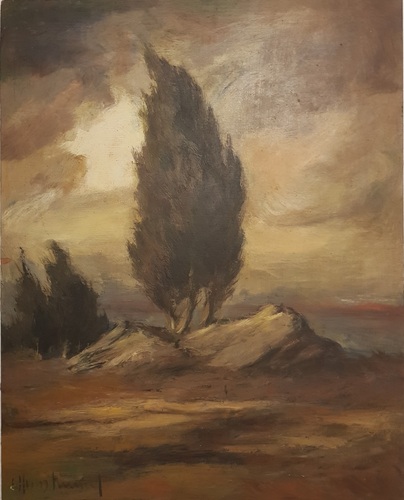 Öl / Sperrholz, HxB 50x40 cm, sign. 