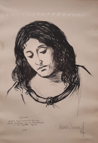 Lithogr. / Papier, 6/100, HxB 61x43,5 cm, sign./dat. 82 und erläuternde Bezeichnung