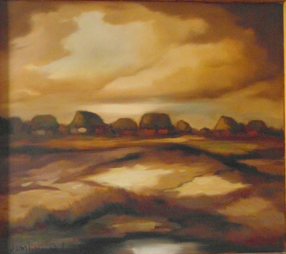 Öl / Lw., BxH 80x70 cm, sign.