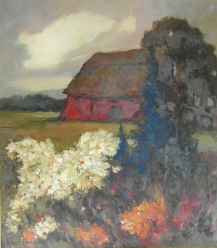 Öl / Lw., HxB 76,5x67 cm, sign.