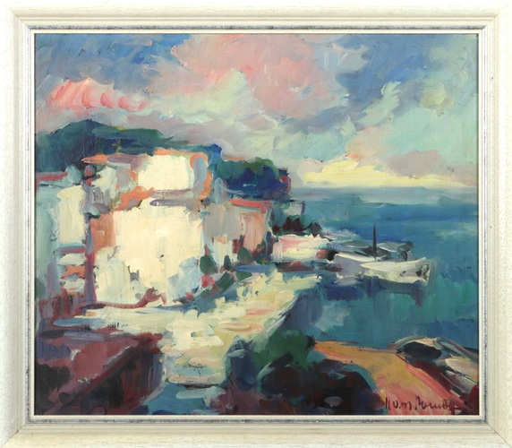 Öl / Lw., BxH 70x60 cm, sign.
