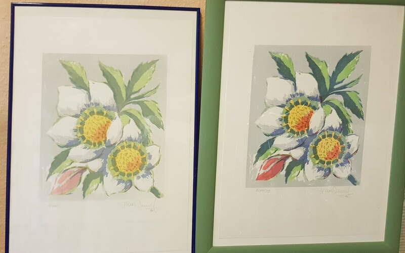 der Erstabzug ist deutlich farbintensiver als der Abzug 2/100